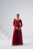 Saanjh Maroon Sarara Set