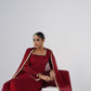Saanjh Maroon Sarara Set