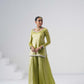 Saanjh Lime Green Sarara Set