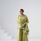 Saanjh Lime Green Sarara Set