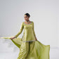 Saanjh Lime Green Sarara Set