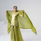 Saanjh Lime Green Sarara Set
