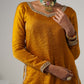 Saanjh Mustard Yellow Sarara Set