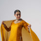 Saanjh Mustard Yellow Sarara Set