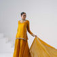 Saanjh Mustard Yellow Sarara Set