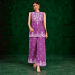 Juhi Purple Embroidered Kurta with Palazzo Set