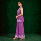 Juhi Purple Embroidered Kurta with Palazzo Set