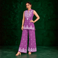 Juhi Purple Embroidered Kurta with Palazzo Set