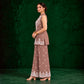 Juhi Dusty Rose Embroidered Kurta with Palazzo Set