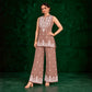 Juhi Dusty Rose Embroidered Kurta with Palazzo Set