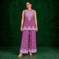 Juhi Purple Embroidered Kurta with Palazzo Set
