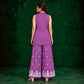 Juhi Purple Embroidered Kurta with Palazzo Set