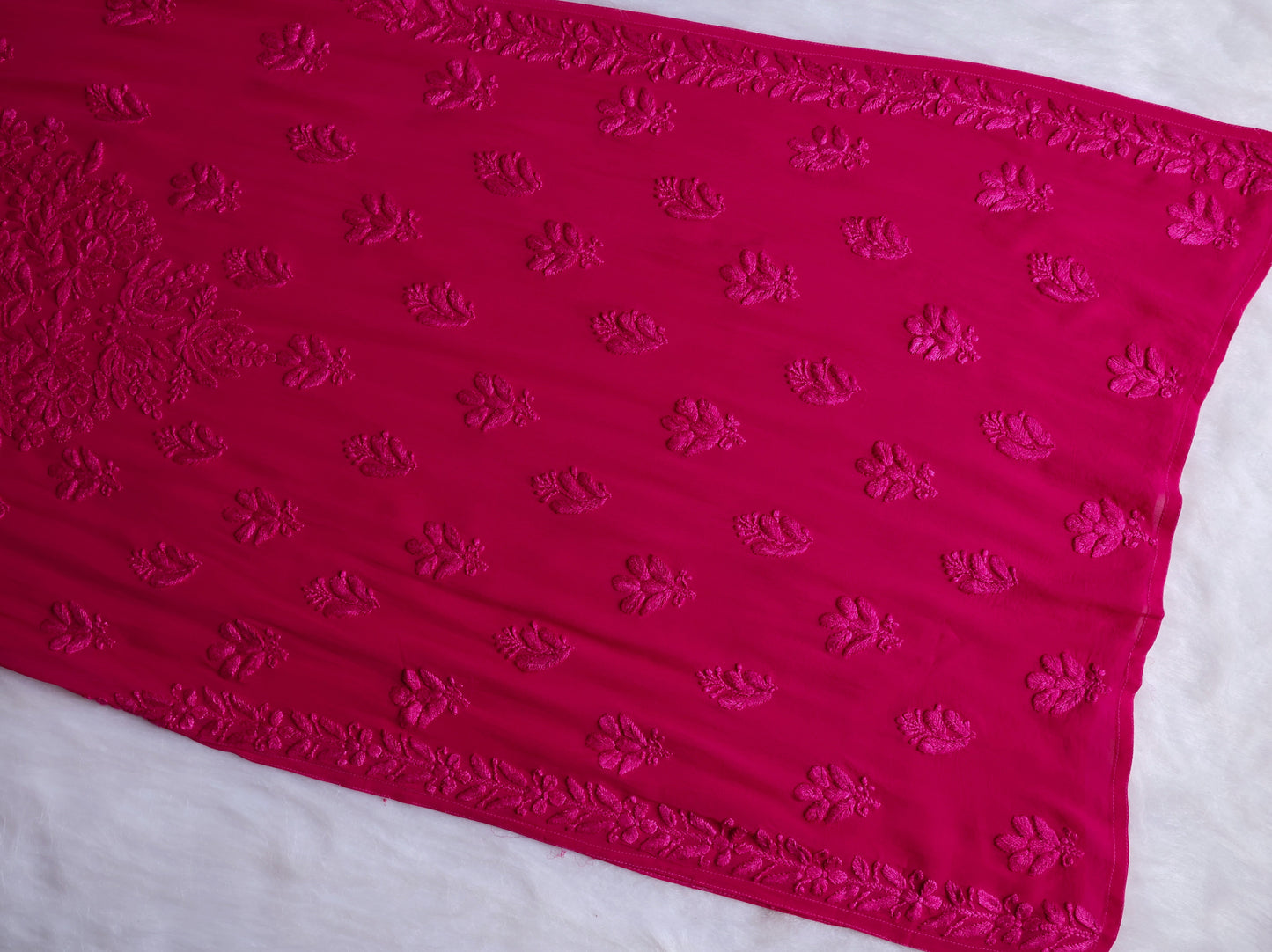 naaz Deep Pink Viscose 3 Piece Set