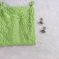 Women wearing Eira lime green strappy kurta