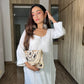 Gulistaan White 2 piece Rayon Kurta Plazzo set