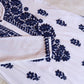 ANTARA White & Navy Blue Long Rayon kurta