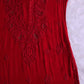 Ehsaas Red Viscose Georgette Kurta