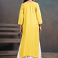 Amber Pastel Yellow Ombre Long Rayon Kurta