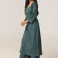 Aayat Sea Green Rayon Kurta Pant set