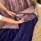 halter Purple neck short kurta with pants