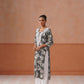 Reetika Gray Floral Chikankari Embroidery Kurta