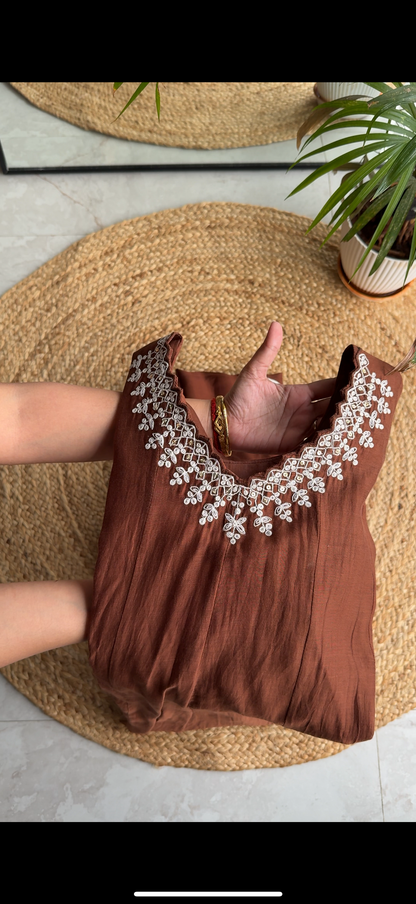 Aarzoo Mul Chanderi Embroidery