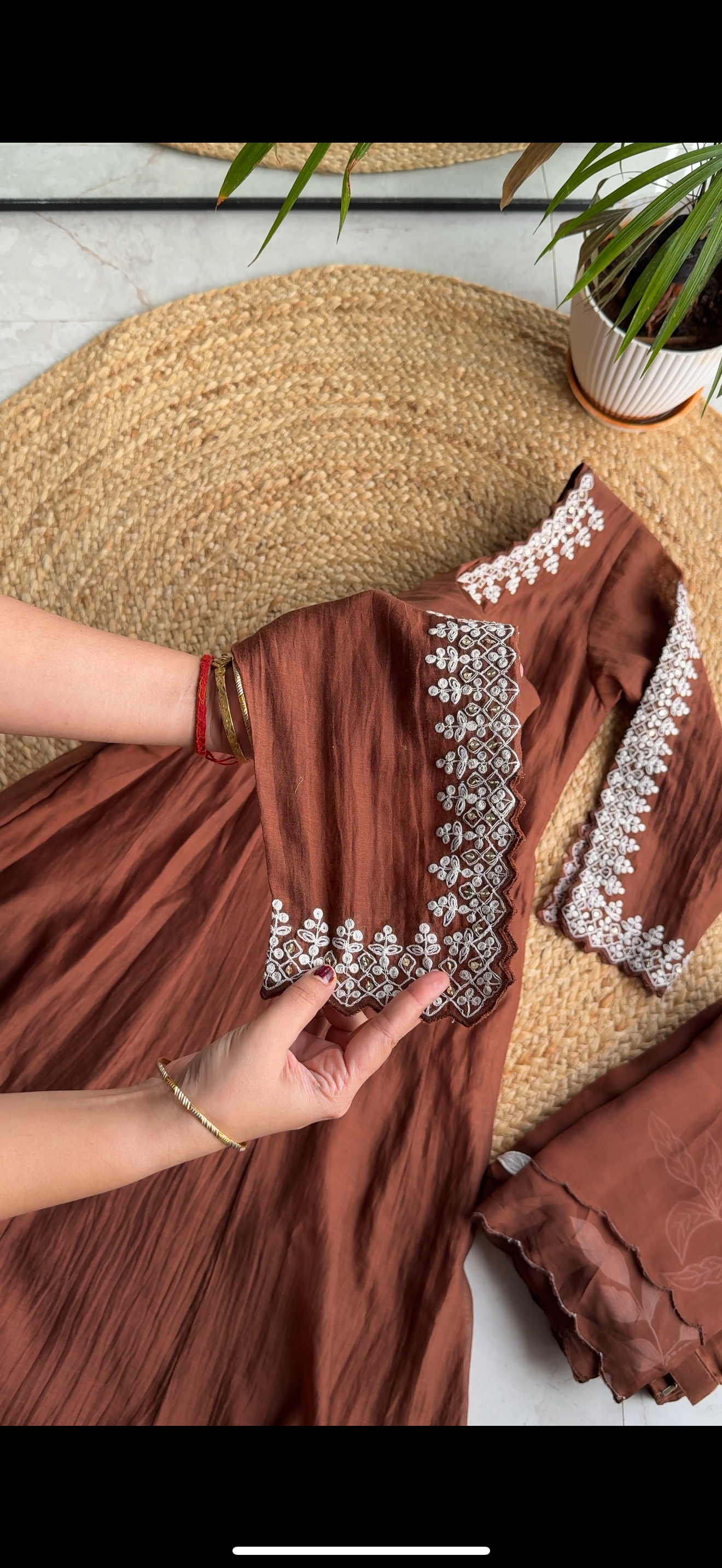 Aarzoo Mul Chanderi Embroidery