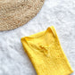 Safina Yellow Chikankari Rayon Short Kurti