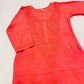 Mirha Coral Pink Rayon Sequin Embllished Long Kurta