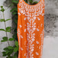 Nazakat Rust Cotton Kurta