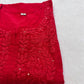 Mirha Red Rayon Sequin Embllished Long Kurta