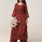 Aayat Rust Rayon Kurta Pant set