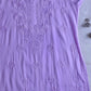 Nazakat lavender short kurta – cotton fabric and design close-up