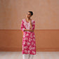 Reetika Pink Floral Chikankari Embroidery Kurta