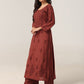 Aayat Rust Rayon Kurta Pant set