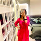 Anouki  Deep Pink Rayon Kurta