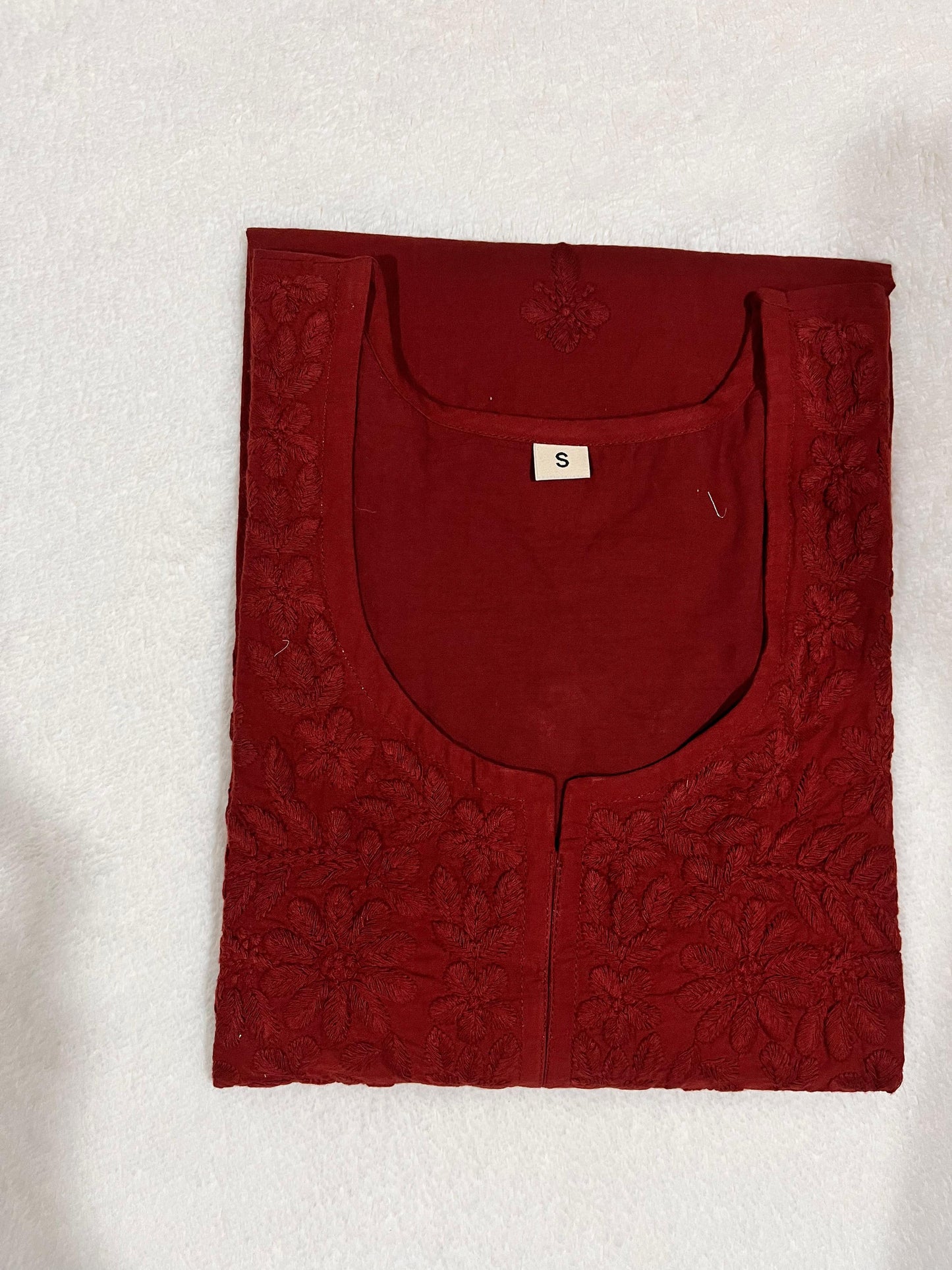 Sangam Brown Short Cotton Kurta
