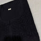 Sangam Black Short Cotton Kurta