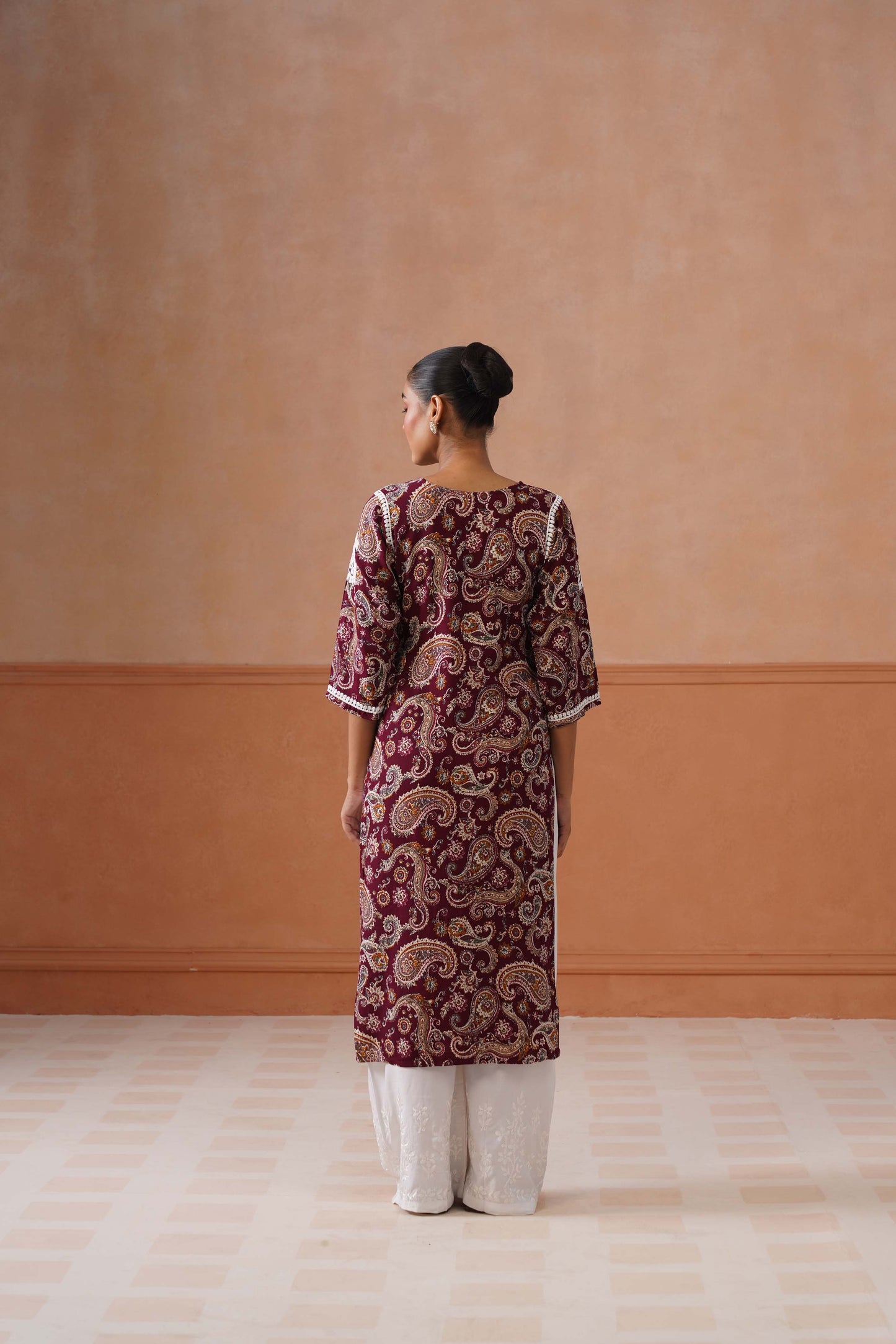 Reet Purple Long Kurta