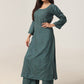 Aayat Sea Green Rayon Kurta Pant set