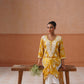 Reetika Yellow Floral Chikankari Embroidery Kurta
