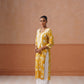 Reetika Yellow Floral Chikankari Embroidery Kurta