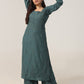 Aayat Sea Green Rayon Kurta Pant set