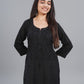 Aayat Black Rayon Kurta Pant set