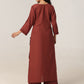 Aayat Rust Rayon Kurta Pant set
