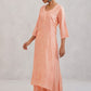 Aayat Rose Beige Rayon Kurta Pant set