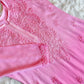 Amber Pink Ombre Long Rayon Kurta
