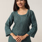 Aayat Sea Green Rayon Kurta Pant set