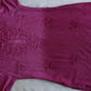 Gulab Wine Purple Short Rayon Kurta