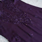 Mirha Wine Rayon sequin embllished Long Kurta